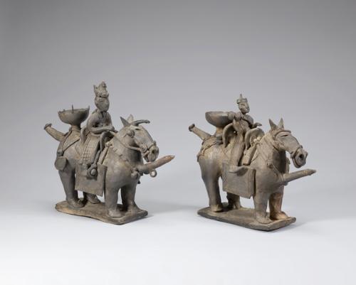 기마 인물형 토기 이미지